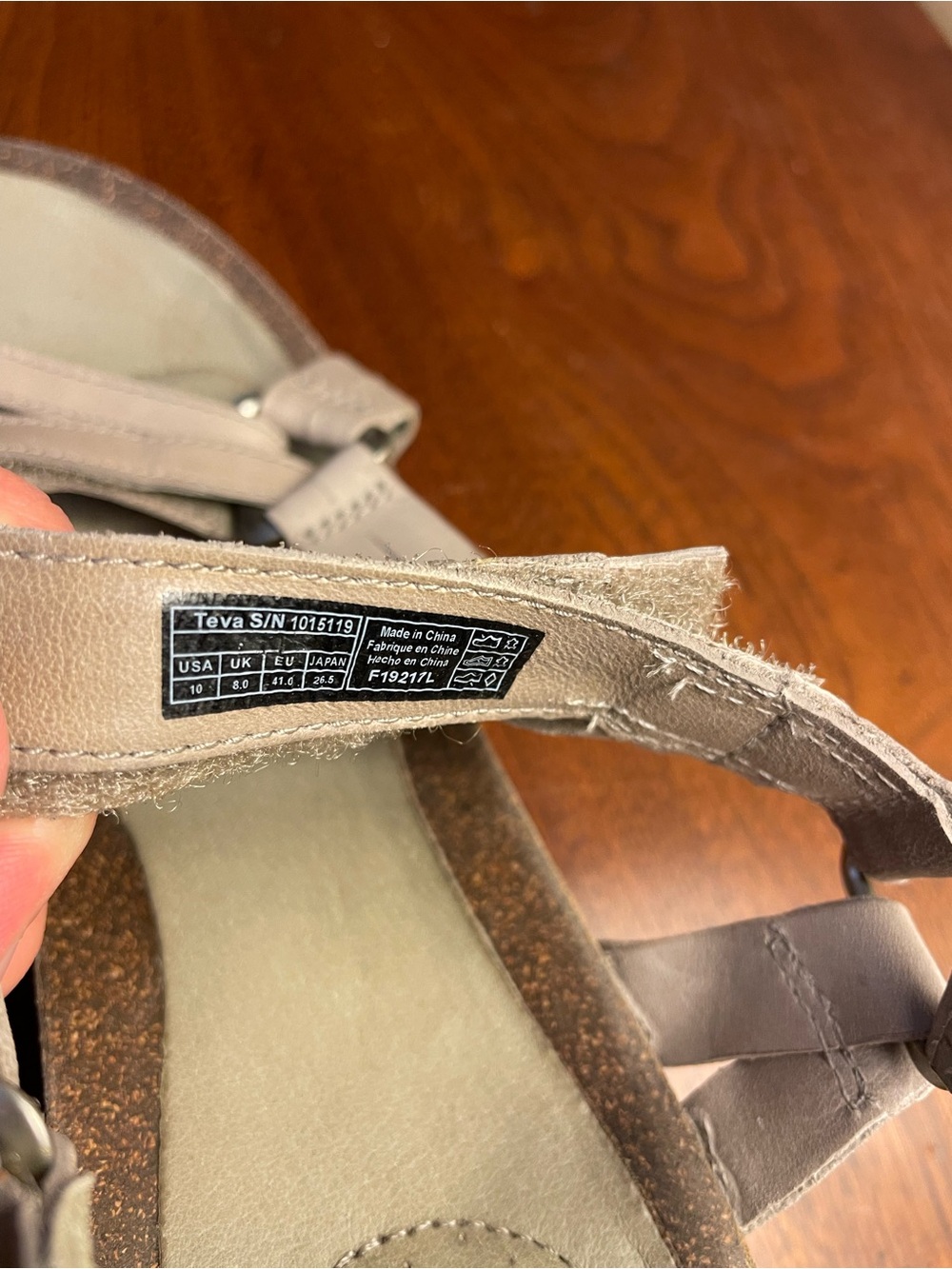 TEVA Women's Ysidro Universal Taupe 100% Leather Wedge - Picture 3 of 9